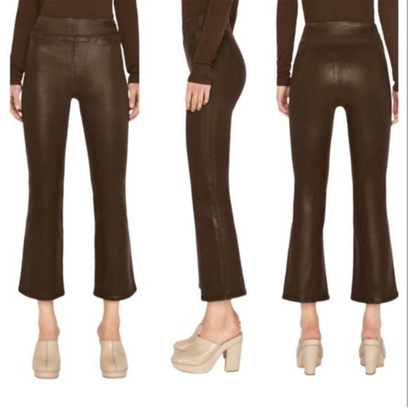 NWT Frame Jet Set Mini Boot Chocolate Cropped Pants Size 0 - Picture 2 of 14